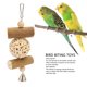 thumbnail image 5 of Juguetes para masticar loros, juguetes para morder de madera blanda, ligeros, colgantes, reducción de la ansiedad, juguetes para masticar para pájaros y hámster, 5 of 8