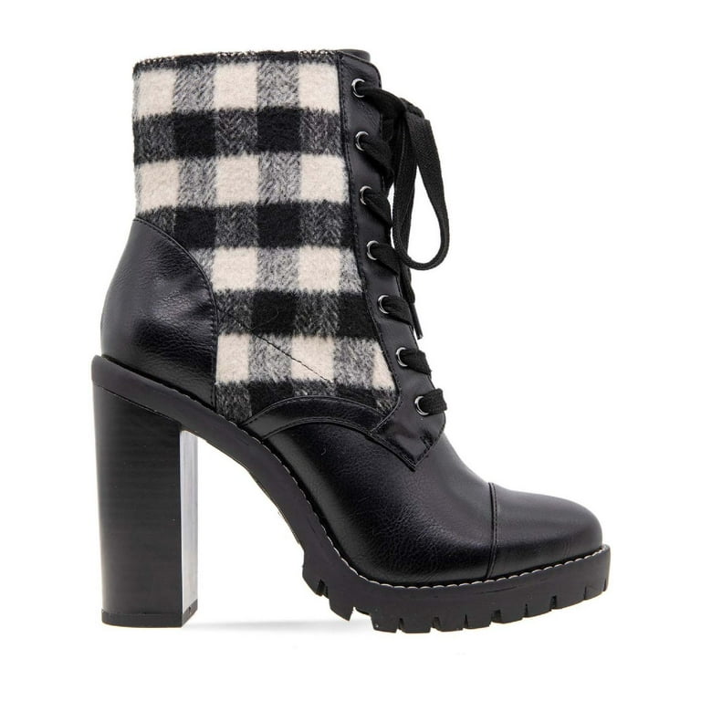 BCBGeneration Womens Pilas Faux Leather Lace Up Booties Walmart