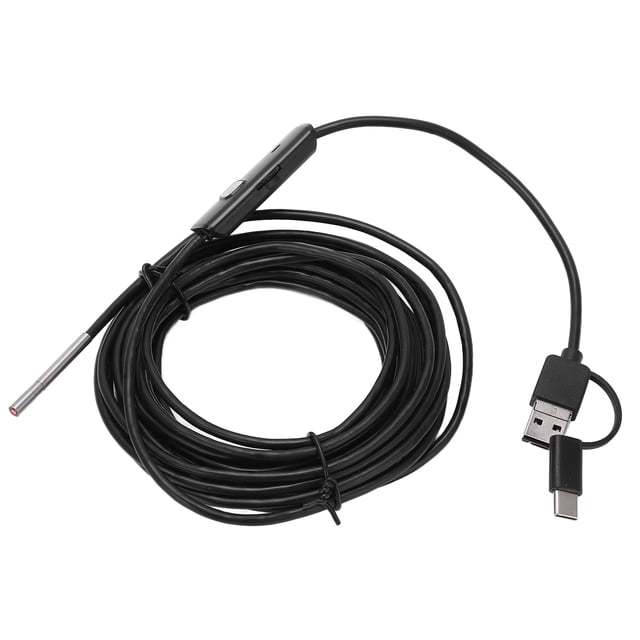 HD Endoscope Digital Inspection Camera with 3.9mm Lens IP67 Waterproof Industrial Borescope for PC Computer 6 LED Lights 1280 X 720 Resolution USB Endoscope Camera
