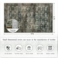 thumbnail image 4 of Balacho Elegant Vintage Boho Distressed Faux Wool Area Rug, 6' x 9', Brown, 4 of 8