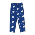 thumbnail image 4 of Naloa Moon Lamb Print Women’s Ultra-Soft Comfy Pajama Lounge Pants with Pockets & Drawstring, 4 of 8