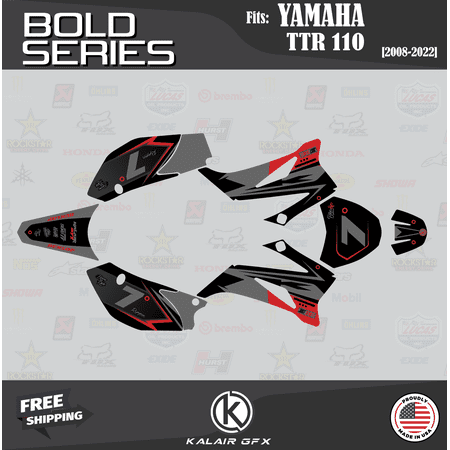 Kalair GFX Graphics Kit for Yamaha TTR110 (2008+) Bold Series