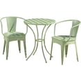 thumbnail image 2 of Green Iron Finish - 3 - Piece Bistro Set - Outdoor Conversation - Comfortable and Attractive, 2 of 7