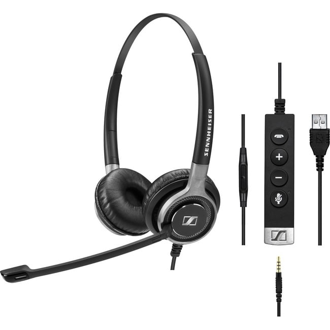 EPOS I SENNHEISER IMPACT SC 60 USB ML - Headset - on-ear - wired - USB -  black with orange color highlights - Walmart.com