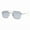 Silver (Dark Gray), variant on Unisex Geometric Metal Frame Sunglasses with Double Bridge UV400 Black, Blue