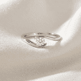thumbnail image 5 of Pompeii 1/3ct Round Diamond Solitaire Modern Engagement Ring 14K White Gold (H/I,I1), 5 of 5