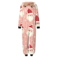 thumbnail image 5 of Odeerbi Christmas Onesie Pajamas for Family Holiday Sleep Jumpsuit Long Sleeve Family Christmas Pajamas Matching Sets Mom Printed Loungewear Jumpsuit Sleepwear Xmas PJs Set Red, 5 of 7