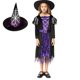 thumbnail image 4 of Disfraz de bruja para niñas, traje de fiesta de Halloween, conjunto de cosplay con sombrero, disfraz de cuento de hadas para niñas, 4 of 7