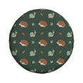 Spare Tire Cover, Green Snails Brown Hedgehogs Tire Covers for Trailer