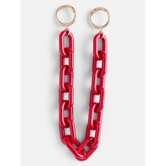 No Boundaries Women’s Game Day Chain Swag Charm, Red
