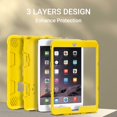 thumbnail image 3 of ULAK iPad mini 3 2 1 Case, Heavy Duty Three Layer Shockproof Sturdy Case with Kickstand for Apple iPad Mini 1st 2nd 3rd Generation for Kids, Yellow, 3 of 8