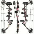 thumbnail image 4 of Adult Universal Compound Bow Set, 30-60 lbs Adjustable Aluminum Alloy Right-Hand Outdoor Archery Compound Bow, 4 of 5