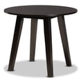 thumbnail image 1 of Baxton Studio Ela Modern and Contemporary Dark Brown Finished 35-Inch-Wide Round Wood Dining Table, 1 of 5