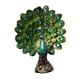 thumbnail image 3 of Estatua de pavo real, escultura animal de resina, adorno de mesa coleccionable para dormitorio Tail extendida, 3 of 9