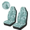 thumbnail image 3 of Uorisanigo Car Front Seat Covers 2pcs/Set Tropical Leaf High Back Bucket Seat Cover for Women Men Automotive Interior Protection Accessories, All Weather Protection, 3 of 7