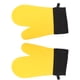 thumbnail image 1 of Guantes De Cocina, Cómodos De Usar, 2 Guantes De Silicona Para Horno, Puños De Algodón, Forro A Prueba De Agua Para Cocinar Panadería, 1 of 7