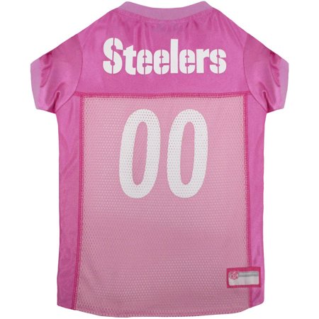 - Pets First NFL Pittsburgh Steelers Pet Pink Jersey, 4 Sizes Available