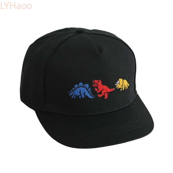LYHaoo Boys Hat Children Baseball Cap Summer Cartoon Prints Caps Car Girls Trucker Kids Sun Kids Hat Baseball Hat,Black