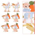thumbnail image 6 of FOLOYORI Napkin Rings Buckles 6Pcs Easter Table Supplies Assorted Color Guests, 6 of 8