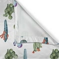 thumbnail image 5 of Ambesonne Flower Grommet Curtain, Desert Hot Mexican South, 50" x 108", Blue and Green, 5 of 6