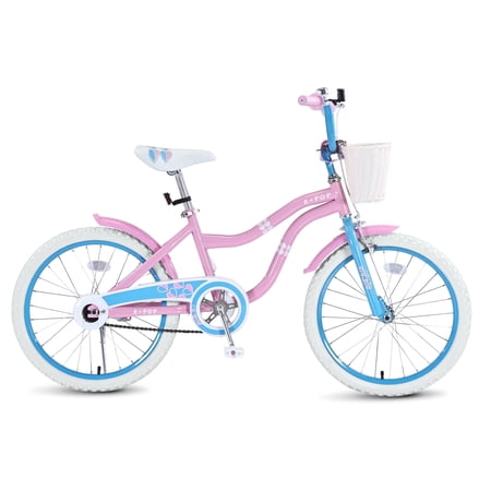 Bstjewey 20" Kids' Bike, Fits Riders 4'8" - 6'1", Pink, Child, Girl's
