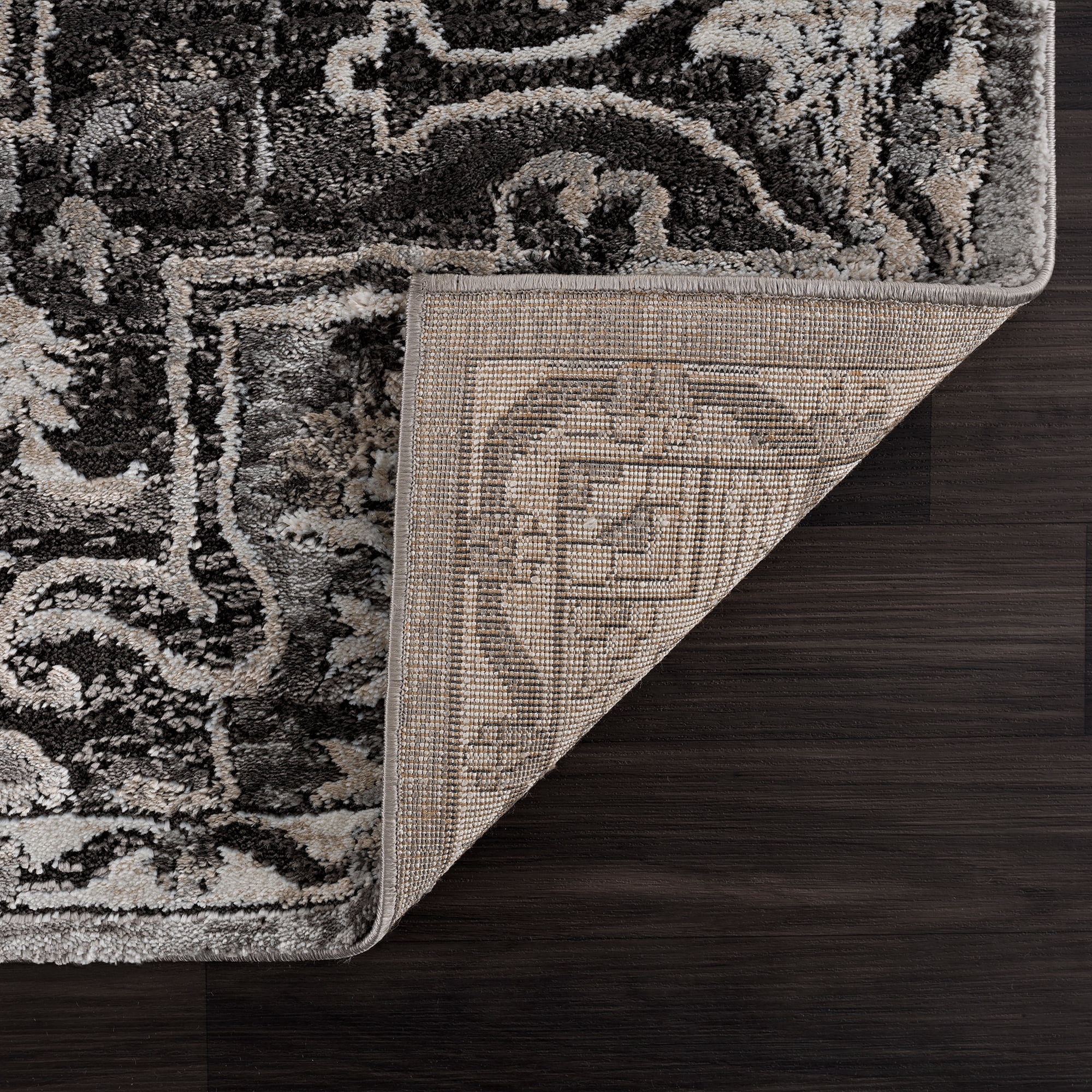 United Weavers Edinson Estrella Transitional Medallion Accent Rug, Grey, 1'10" x 3'