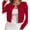 F1-Red, variant on Chiclily Women's Cropped Cardigan Sweaters Long Sleeve Crew Neck Button Down Knit Bolero Shrugs Tops