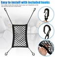 thumbnail image 3 of Mulanimo Car Dog Pet Barrier Guard Seat Safety Protector Elastic Mesh Net Storage Organizer Luggage Bag Sundries Hook Pouch, 3 of 7