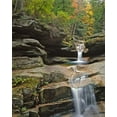 thumbnail image 2 of Terrill, Steve 20x24 Gold Ornate Wood Framed with Double Matting Museum Art Print Titled - New Hampshire, White Mountains NF Sabbady Falls, 2 of 4