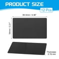 thumbnail image 2 of Uxcell 12Pcs Blank PVC Cards Inkjet Plastic ID Card CR80 30 MIL Glossy Black, 2 of 7