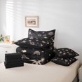 thumbnail image 6 of jejeloiu Stars Planet Moon 7-Piece Twin Bedding Sets,Universe Galaxy Bedding Comforter Set,Beige Black Sheet Sets For Adults,Microfiber Bedroom Decor Reversible, 6 of 8