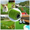 thumbnail image 4 of SOFHLILI Lawn 2ft x 10ft-0.78in Green Realistic Artificial Grass Turf,Pet Friendly Fake Grass Lawn Indoor Outdoor Use,Premium Synthetic Grass with Drainage Holes,UV Protected, 4 of 8