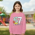 thumbnail image 2 of LRen Girl Hoodies Size 7-8 Coconut Tree Print Pullover Sweatshirts Kids Fashion Casual Outfits Fall Winter Clothes,11-12 Years,Z1-Pink, 2 of 7