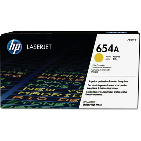 - HP 654A (CF332A) Yellow Original LJ Toner Cartridge