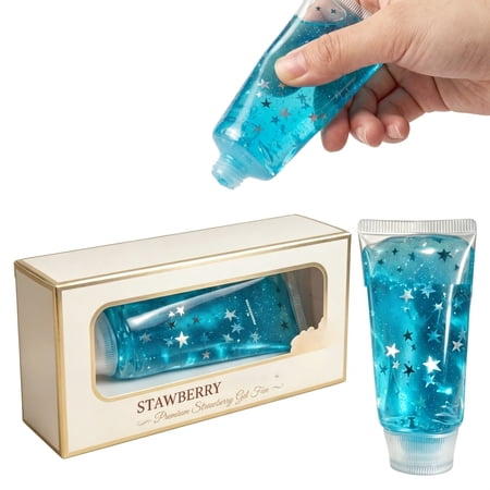 Stretchy Toothpaste Squishies Squishies Toothpaste Fidget Toys Adults & Teens Easter Basket Stuffers HTF Sparkling Stress Relief Collectible Sensory Stress Squeeze Toys(Blue 1Pcs)