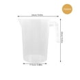 thumbnail image 2 of OUNONA Cupón Medidor Transparente De Plástico Resistente Para Cocina Con Mango Y, 2 of 7