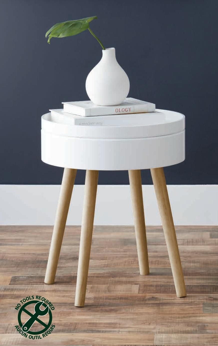 hometrends Round Storage Table