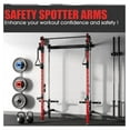 thumbnail image 6 of Safety Catches, Spotter Arms-Fit 2"x 2" Tube, with 1" Hole for Squat Rack Power Rack Cage, 800LBS Capacity (1 Pair), 6 of 7