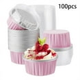 thumbnail image 4 of 300Pcs 5Oz 125Ml Tazas Desechables para Hornear Tazas para Muffins Tazas Con Tapas Rosa, 4 of 5