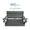 thumbnail image 7 of Fortune Candy HDPE Porch Swing with Stainless Steel Bolts, Heavy Duty 1200 lbs, for Outdoor, Gray, 7 of 7