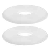 OUNONA 2 Pcs Decorative Cover for Water Pipe Wall Hole Cover 8.50X8.50X0.60CM White