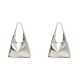 thumbnail image 1 of Bolso Mano Cuero PU Hombro Diseñador Suave Hobo para Mujer (Plata), 1 of 3