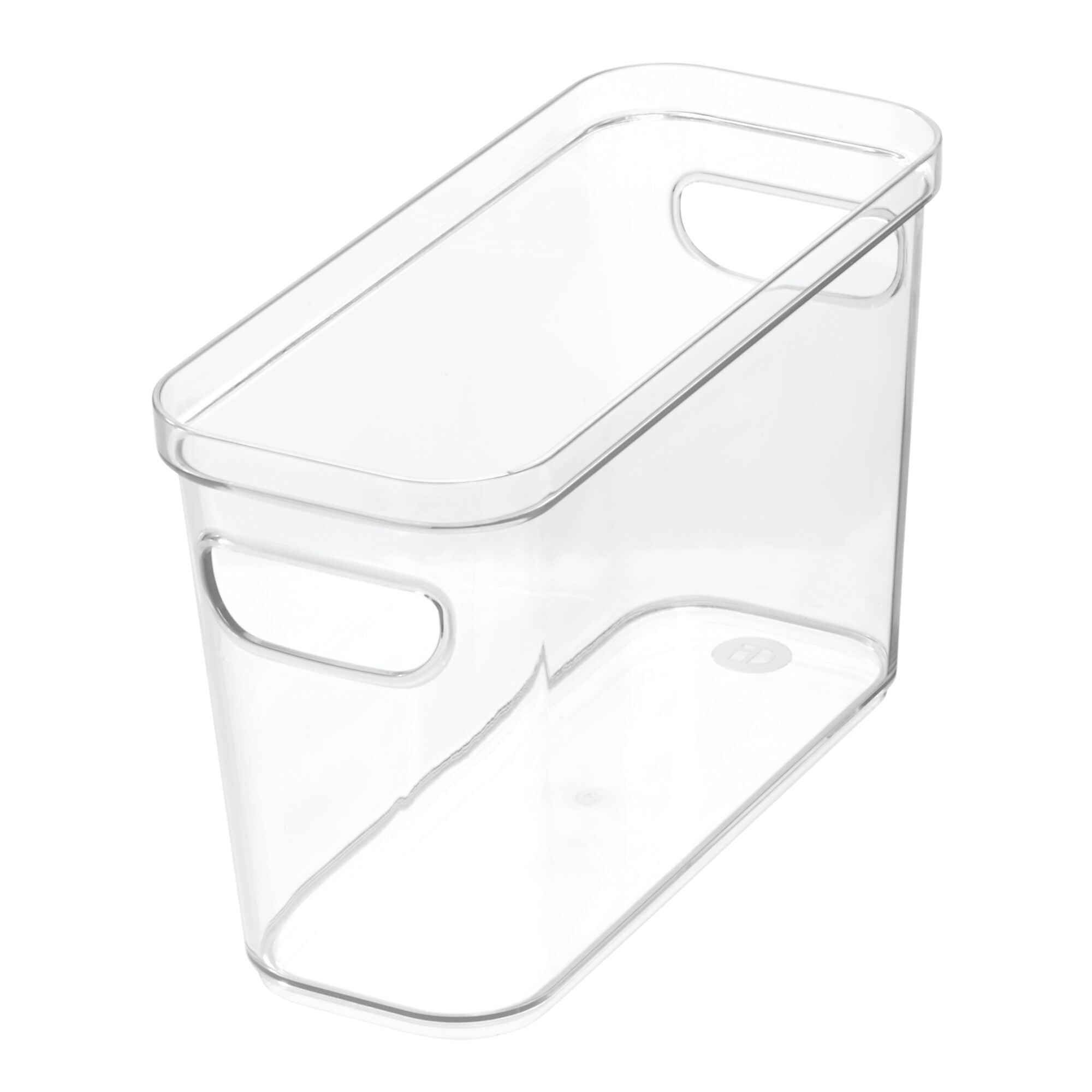 iDesign Plastic Crisp Food Storage Canister Bin, 4" x 10" x 6", Clear