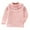 Pink, variant on Child Kids Girls Long Sleeve Solid T-Shirt Soft Casual Ruffle Neck Tops Clothes