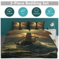 thumbnail image 6 of Duvet Cover Queen Size Ocean Lighthouse 3 Pcs Duvet Cover Set Bedding Sets Queen Soft Breathable, 6 of 6