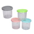 thumbnail image 3 of Pintas de helado transparentes reutilizables, recipiente para helado casero con tapas para NC299AMZ NC300s, 4 unidades, 4 colores, 3 of 14