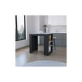 thumbnail image 5 of Pemberly Row Kitchen Island Engineered Wood Black IMarble Color Finish, 5 of 5