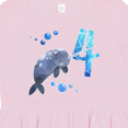 thumbnail image 4 of Inktastic Cute Narwhal 4th Birthday Girls Toddler Dress, 4 of 5