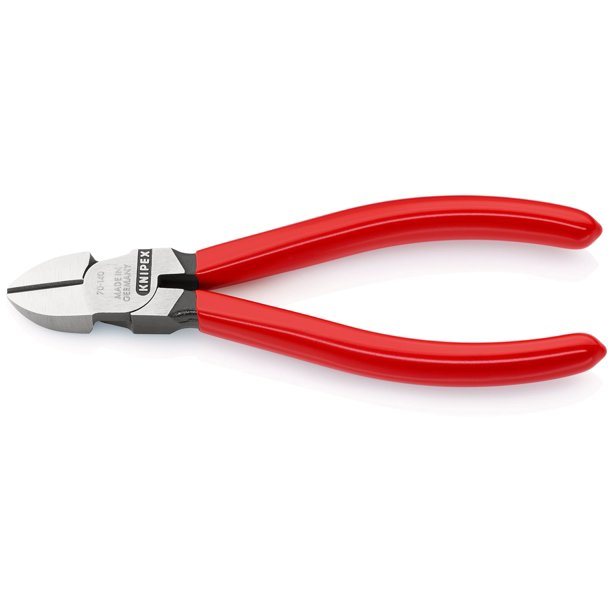 KNIPEX 70 01 140 SB Pinzas de corte diagonal recubierto de plástico acabado pavonado 140 mm