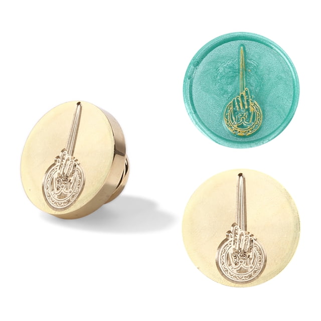 Sello de Cera Wdftyju 25 mm Cabeza de Sello de Álbum de Recortes de Cera de Sellado Casa Martell